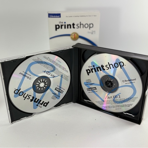 Broderbund The PrintShop Publisher Deluxe Version 21 (Windows XP) Complete 4 CD - Picture 6 of 7